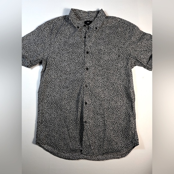 Obey Men's Black and White Patterned Shirt sz M - Picture 1 of 8